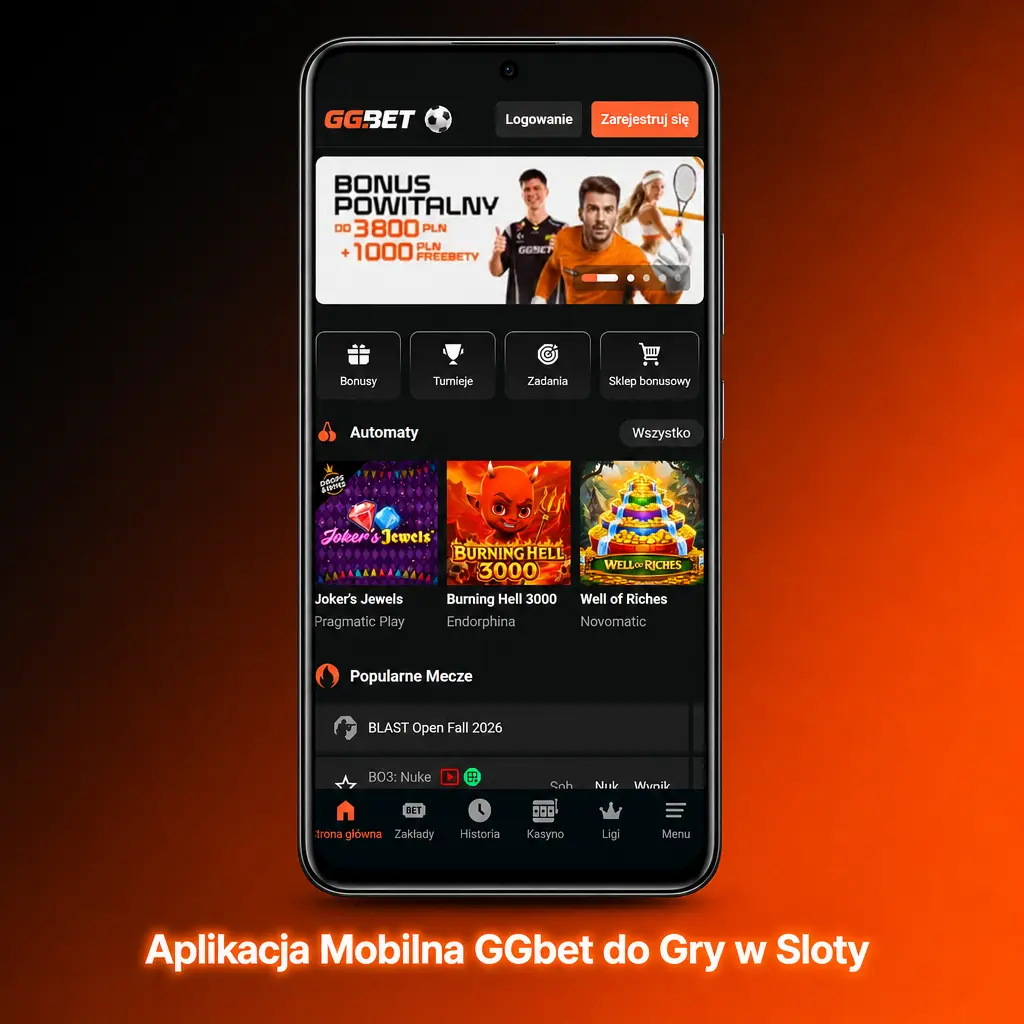 Aplikacja mobilna GGbet z ponad 4000 automatów, szybkim menu i obsługą depozytów na Androida i iOS