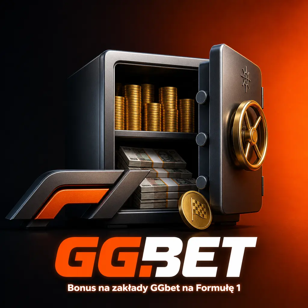 Bonus powitalny GGbet 100% do 2500 PLN na zakłady sportowe, w tym na Formułę 1 i Grand Prix