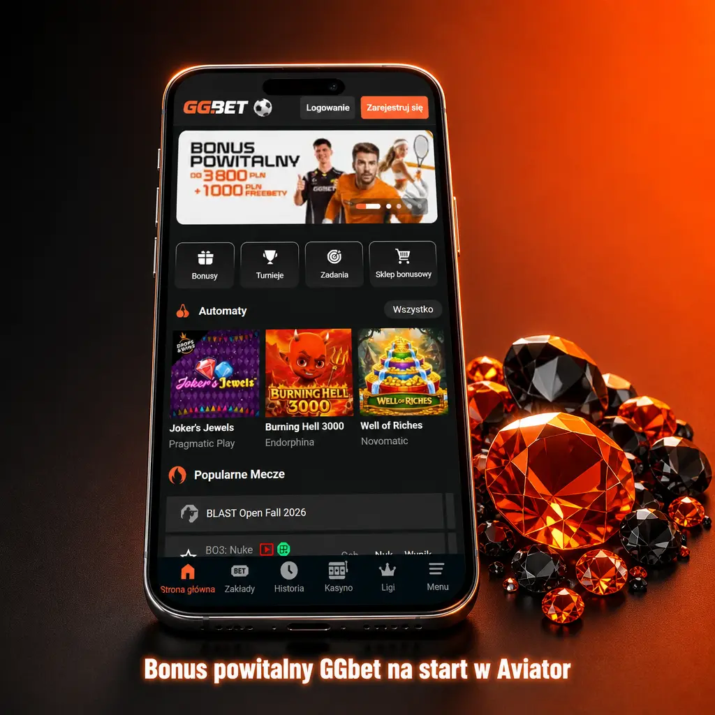 Bonus powitalny GGbet do 3800 PLN plus 1000 PLN freebetów na start w grze Aviator od Spribe
