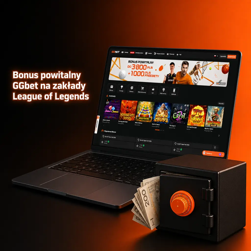 Bonus powitalny GGbet do 3800 PLN + 1000 PLN freebetów na zakłady League of Legends dla nowych graczy z Polski.