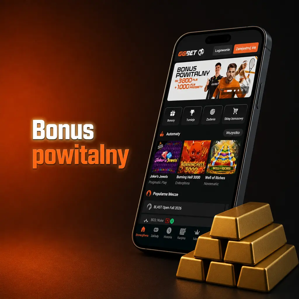 Bonus powitalny do 3800 PLN plus 1000 PLN freebetów na zakłady sportowe po pierwszej wpłacie