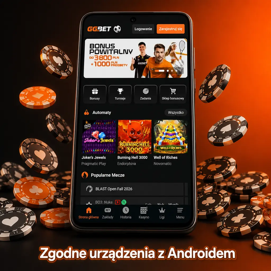 Zgodne smartfony z Androidem do aplikacji GGbet: Samsung Galaxy, Xiaomi, Realme, Motorola, OnePlus, Huawei, Honor