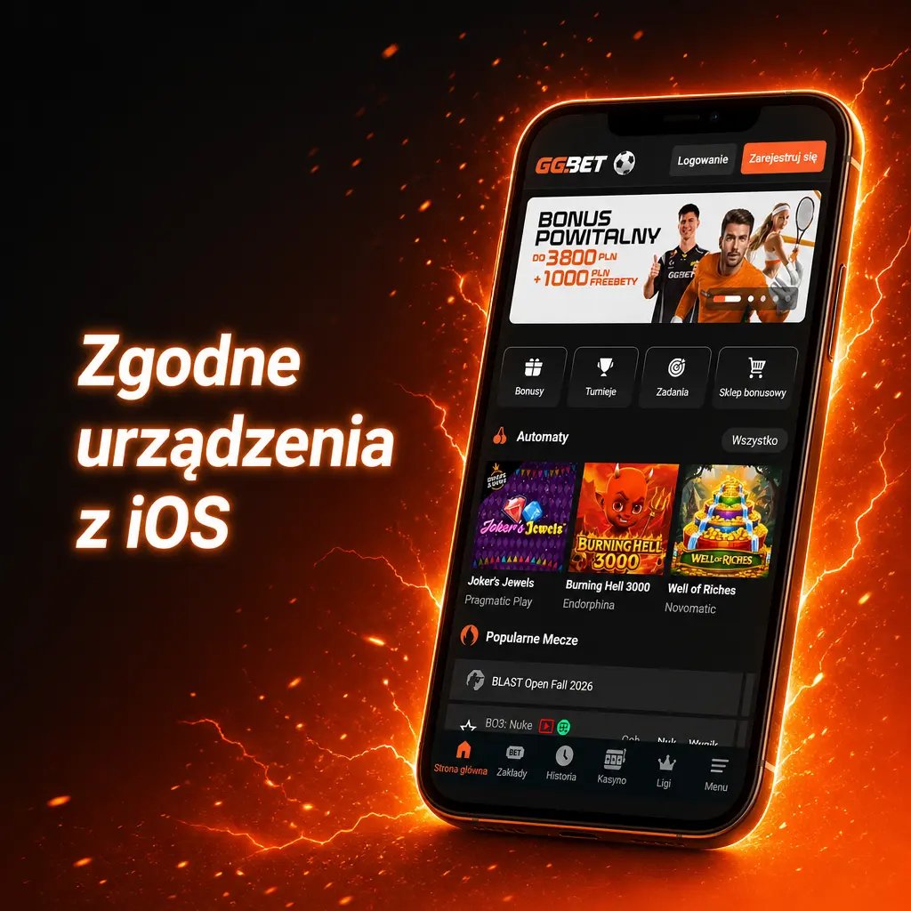 Zgodne urządzenia z iOS do aplikacji GGbet: iPhone X do iPhone 15 Pro