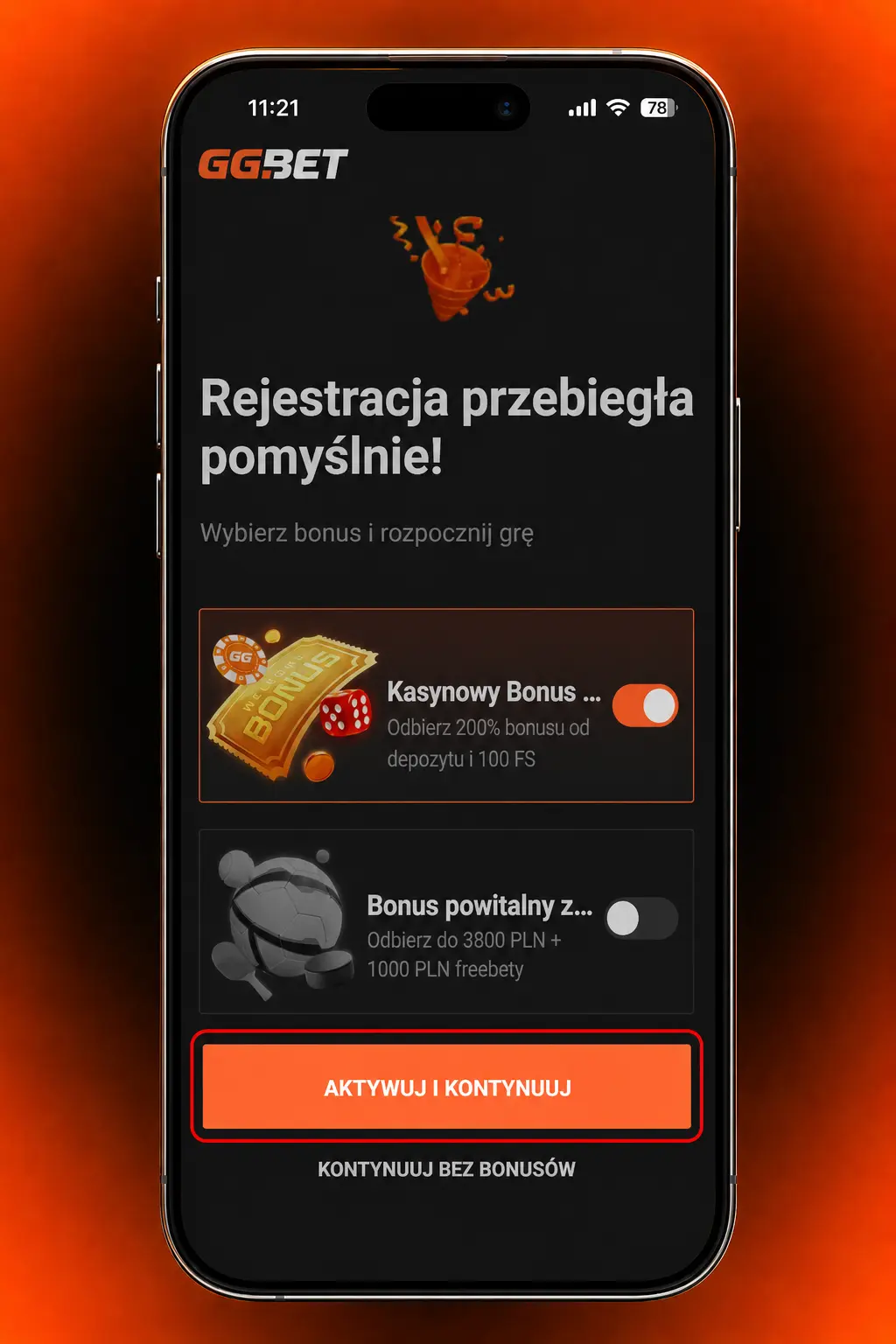 Instrukcja krok po kroku, jak zarejestrować konto i odebrać bonus powitalny w GGbet