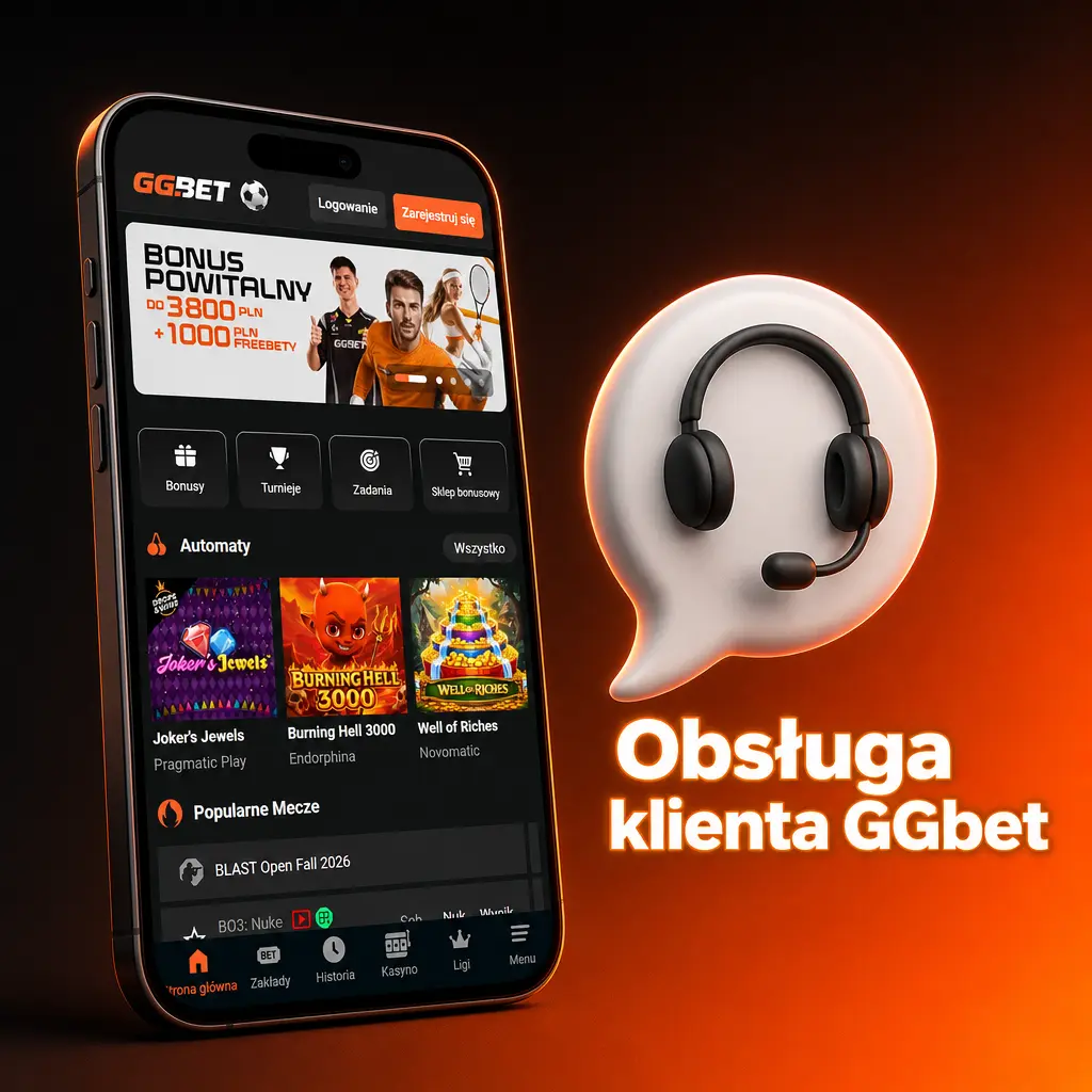 Obsługa klienta GGbet: czat na żywo 24/7, e-mail support@ggbet.com oraz centrum pomocy z sekcją FAQ.
