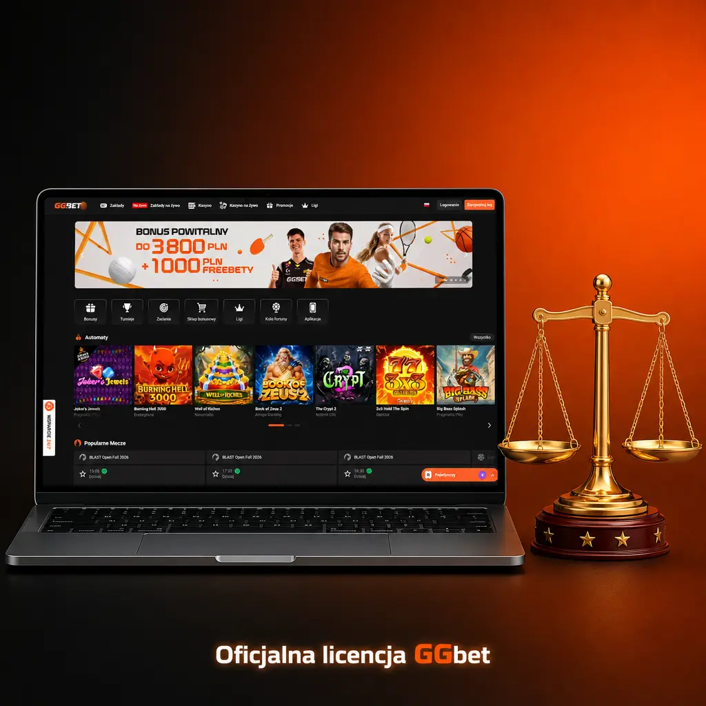 Oficjalna licencja Curaçao eGaming GGbet na zakłady sportowe, esportowe i kasyno online dla graczy z Polski