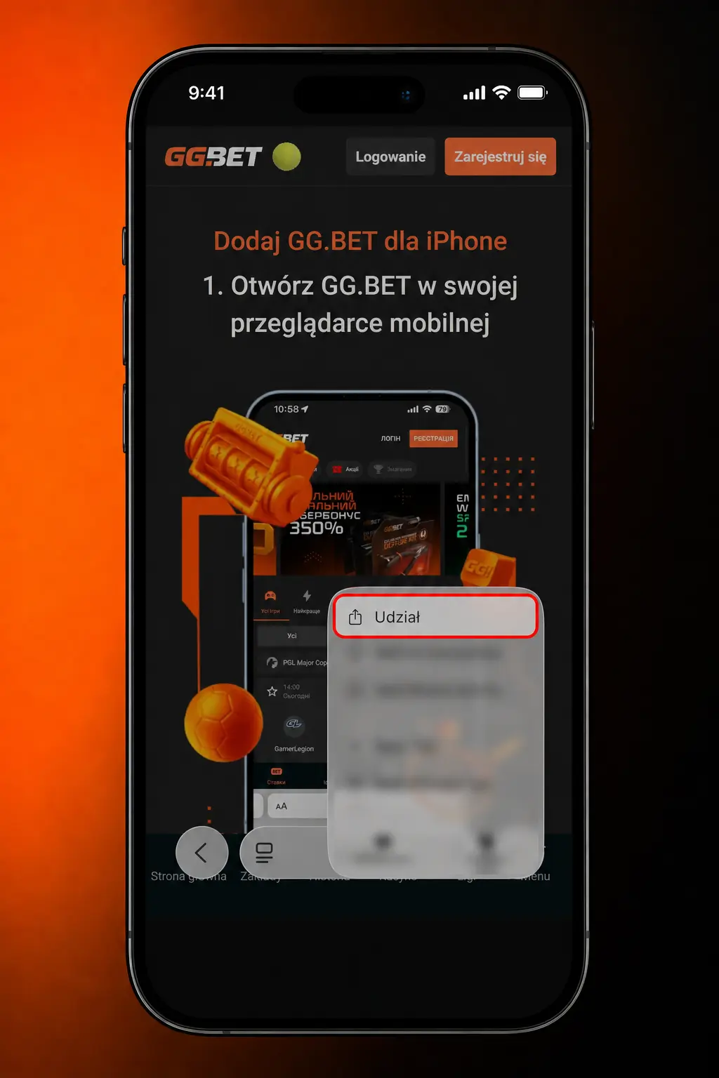 Instrukcja pobrania aplikacji GGbet na iOS w 5 krokach na iPhone lub iPad