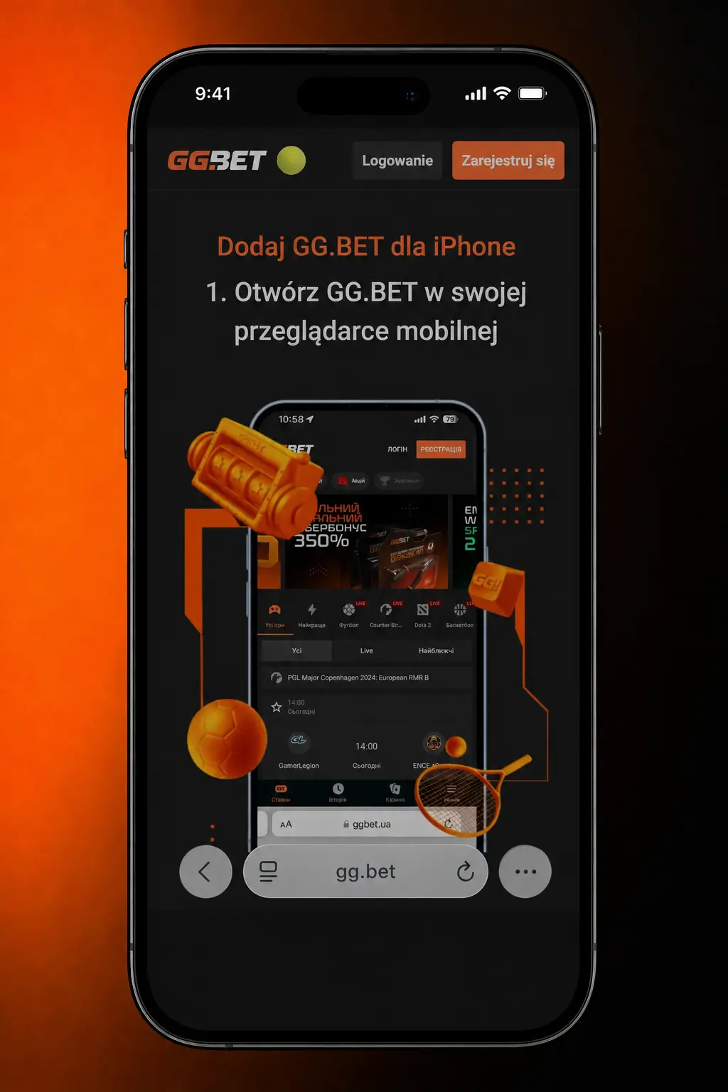 Instrukcja pobierania aplikacji GGbet na iOS w 5 krokach na iPhone i iPad