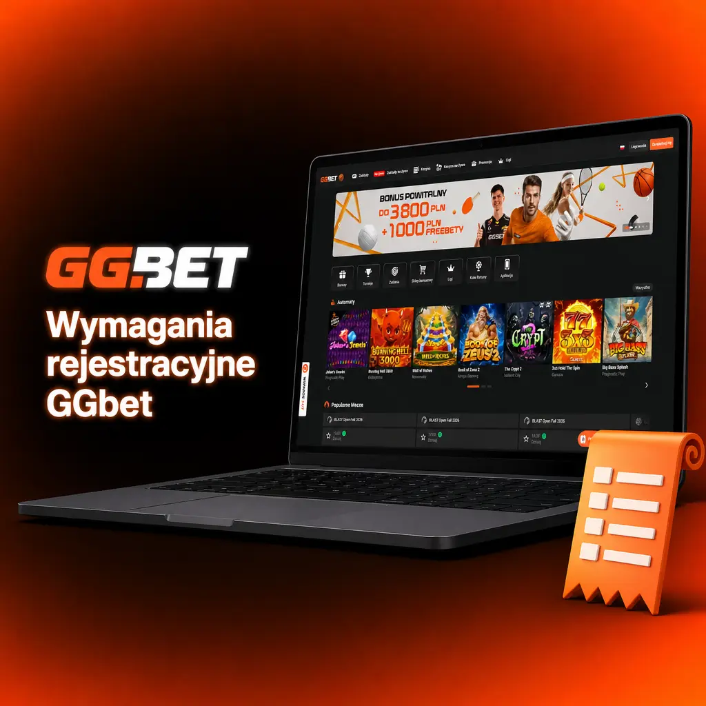 Wymagania rejestracyjne GGbet: wiek 18+, unikalny e-mail, zgodne dane osobowe, jedno konto, adres w Polsce.