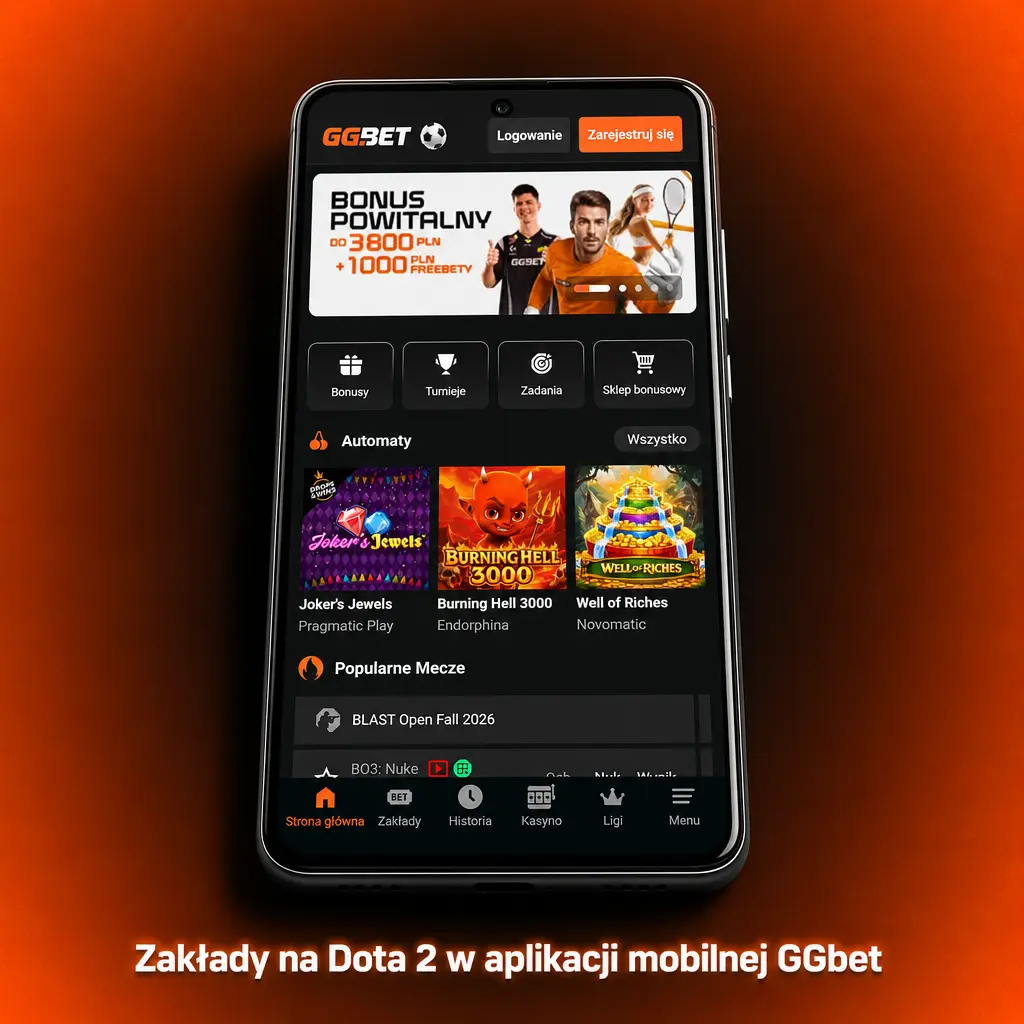 Zakłady na Dota 2 w aplikacji mobilnej GGbet – obstawianie meczów live z telefonu na Android i iOS