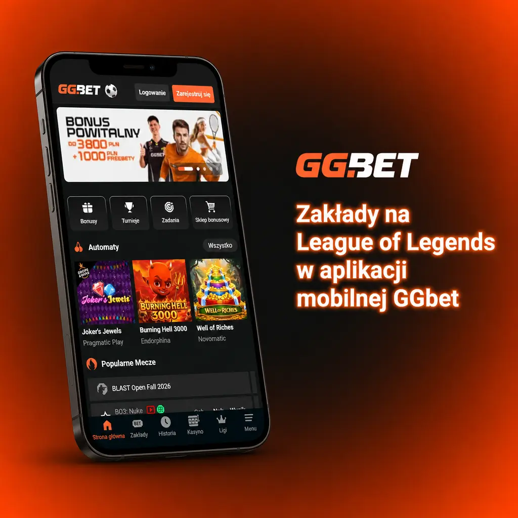 Zakłady na League of Legends w aplikacji mobilnej GGbet – instalacja, logowanie i obstawianie meczów eSportowych na telefonie.